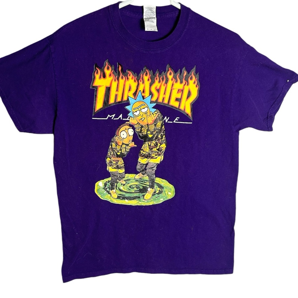 Thrasher Magazine Rick and Morty Unisex Size Medium‎ T-Shirt